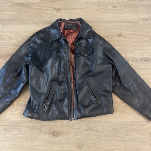 Vintage leather jacket - leather,
