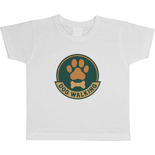 Dog walking emblem - walking, emblem'