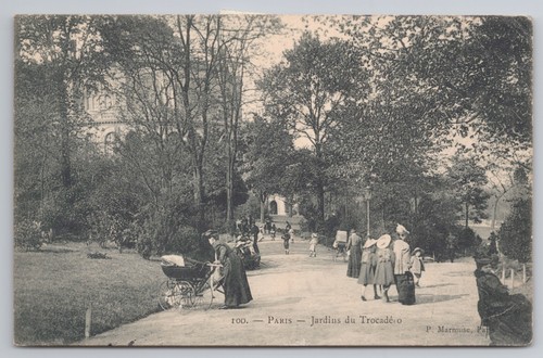 Paris jardins trocadero - paris, du