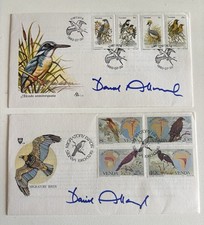 David attenborough signed fdcs - david,
