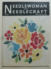 NEEDLEWOMAN & NEEDLECRAFT No. 59 (July 1954) -  Vintage Needlework Magazine