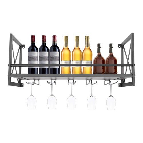 Wall mounted wine rack gin - rack,