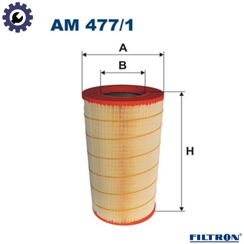 Air filter 477 for daf - air, 477/1
