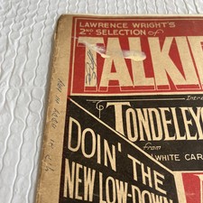 1930 Talkie Hits Music Book Introducing Mickey Mouse From Mickey Mouse Cartoons