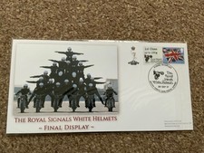 FDC British forces postal service Royal Signals white helmets Final Display