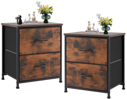 Nightstand set with 2 - nightstand,
