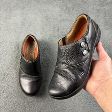 Clarks Un Loop Black Leather