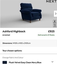 NEXT Ashford Highback Armchair