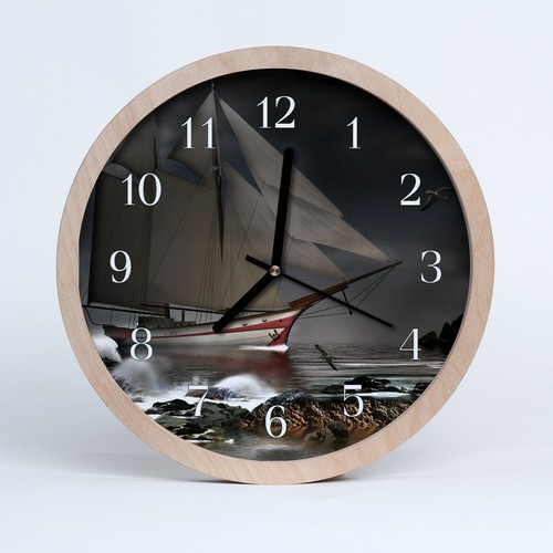 Tulup wooden clock - , cm