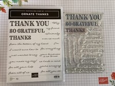 Stampin Up!  Ornate Thanks -