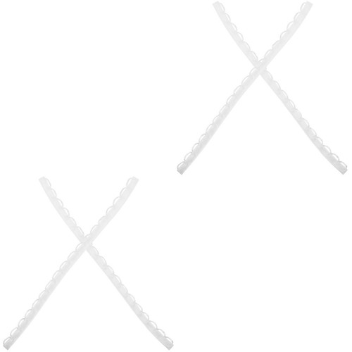 White reusable cloth loops - cloth, for