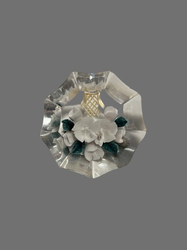 Vintage reverse carved lucite - reverse-carved,