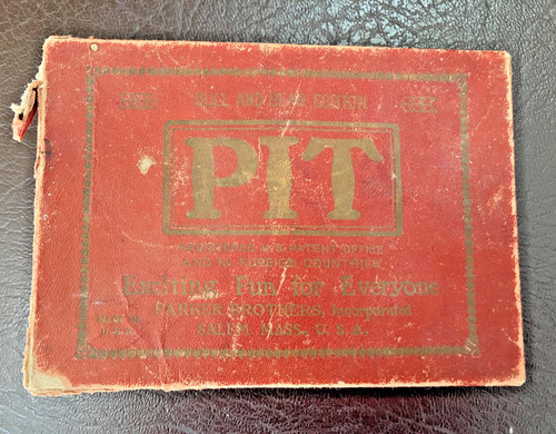 Vintage pit card game - pit, bull