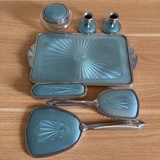 Vintage Art Deco Blue Green