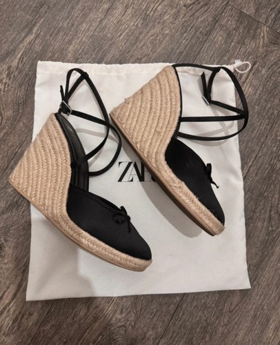 Zara black high heel - black,