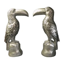 A Pair Of White Gold Toucan