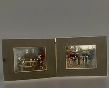 Pair of Early 1900s Vintage Men’s Photographs – Friends & Bicycles 3.5”X 4.5”