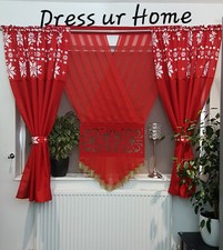 Red Christmas set panel with