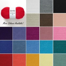 Wendy Supreme DK 100g Double Knitting Yarn Crochet Craft 100% Premium Acrylic