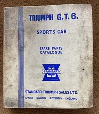Triumph GT 6 Parts Manual GT6 factory manual Original SPITFIRE TR7 BMC Engine