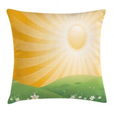 Flower Landscapes Throw Pillow