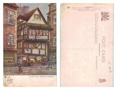 Vintage postcard oliver - postcard,