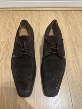 Louis Vuitton Brown Suede Men's Lace Up Shoes Size Uk 9 Eu 43