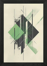 divided by lines Framed Wall