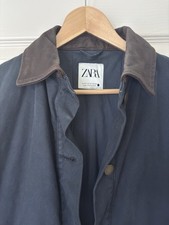 Zara Padded Navy Barn Jacket