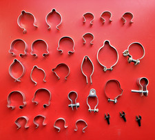 JOB LOT OF VARIOUS VINTAGE BRAKE GEAR CABLE CLIPS,TERRYS-MAINLY NEW OLD STOCK