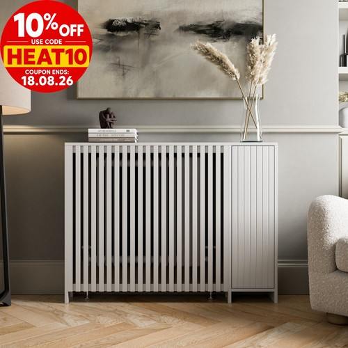 Radiator cover white modern - radiator,