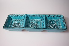 Turquoise Ceramic Patterned