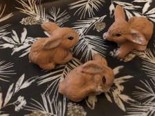 Set of Three Little Rabbit