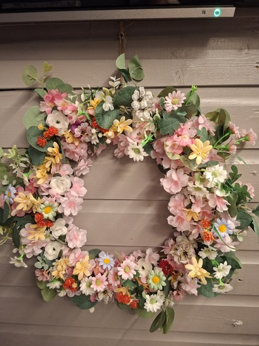 Inch handmade spring wreath - handmade,