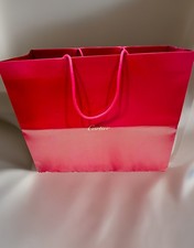 Cartier Red Genuine Luxury GiftBag Shopping Bag ExtraLarge Size & Ribbon Cartier