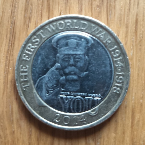 2014 two pounds coin - £2,