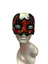 Women’s Deluxe Sequin Poison Ivy Masquerade Mask–Sparkle Prom Halloween Costume