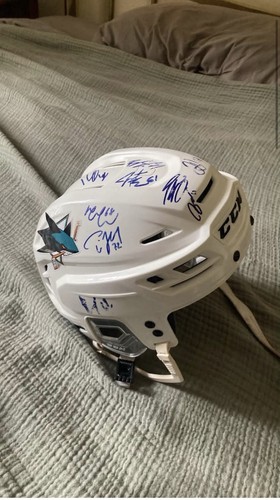 Sharks signed helmet - sharks,