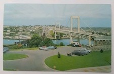 Vintage Postcard - Tamar Bridge Plymouth 