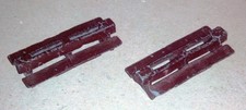 Vintage OO Gauge - Master Models Station Seats x 2. Brown. Good Used Condition