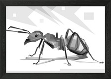 Red Ant Framed Wall Art Poster