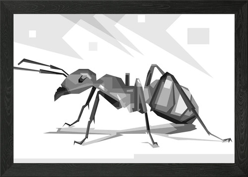 Red ant framed - ant,