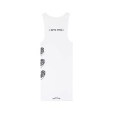 Chrome Hearts Online Exclusive White ‘Love You’ Tank Top / Dress - Size Large
