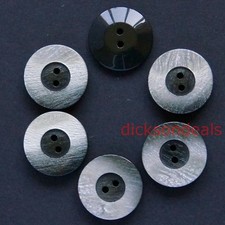 6 Marble Effect Dimple Buttons 18mm 23mm Purple Red Grey Black Brown White Green