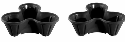Pot planter black - planter, trio