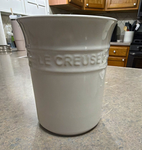 Creuset white ceramic round - le,