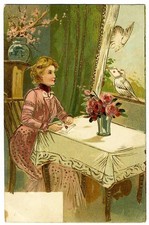 Woman Sending VALENTINE by