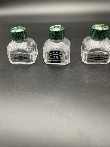 Vintage diamond ink wells - 3,