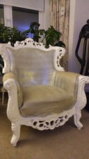 Rococo Armchair White And