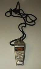"The Acme Thunderer" Vintage Referee Whistle and Pea Made In England L5